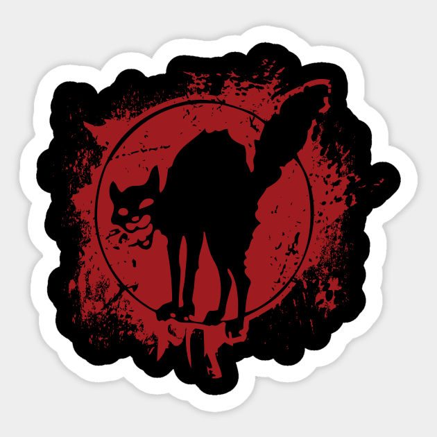 Anarchist Cat Sticker by dan89